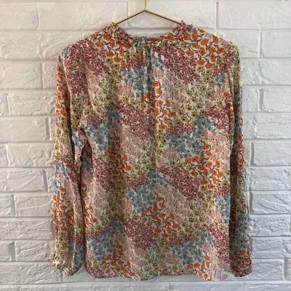 Rebecca Taylor Ava Floral Silk Top - Picture 9 of 13